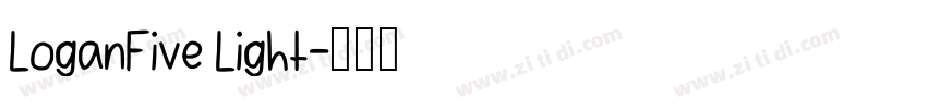 LoganFive Light字体转换